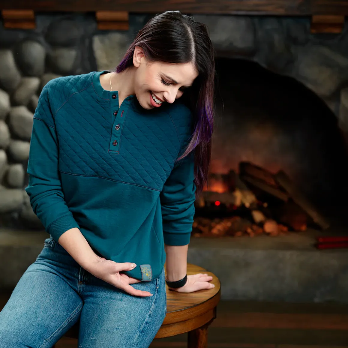 Beauty of Exandria: The Wildes - Fjord Stone Henley Long Sleeve Shirt
