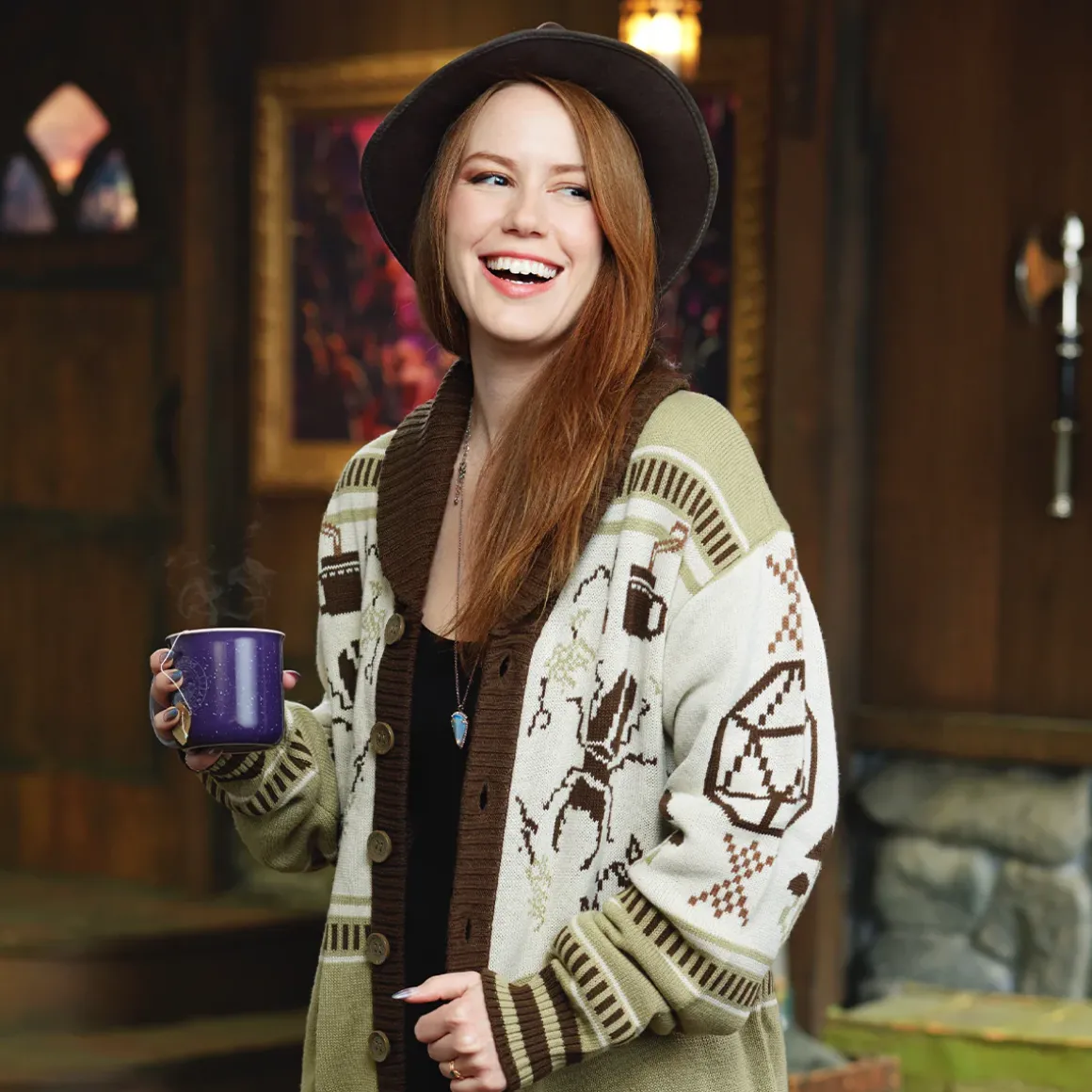 Beauty of Exandria: The Wildes - Caduceus Clay Cardigan Sweater