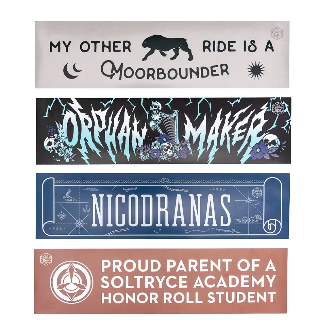 Mighty Nein Bumper Sticker 4-Pack Set