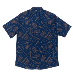 Mighty Nein Weapons Button Down Short Sleeve Shirt