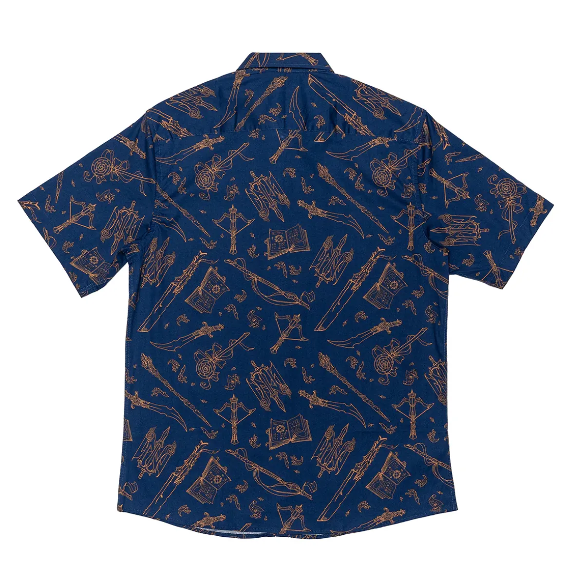 Mighty Nein Weapons Button Down Short Sleeve Shirt