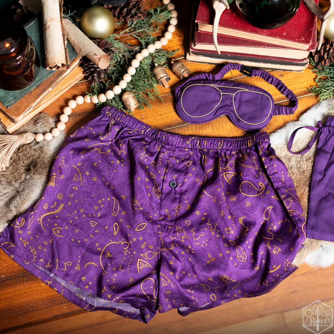 Vox Machina Collection: Scanlan Shorthalt Boxers & Sleep Mask Set